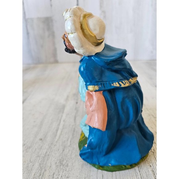 Vintage Italian Wiseman 77 Nativity paper mache village Xmas - Picture 2 of 9